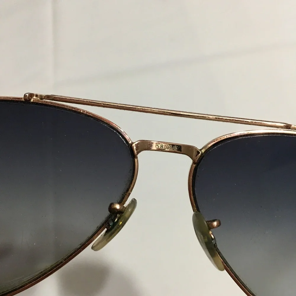Ray-Ban RB3625 New Aviator 9202/3F Sunglasses Unisex 58mm Gold Blue Italy